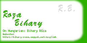 roza bihary business card